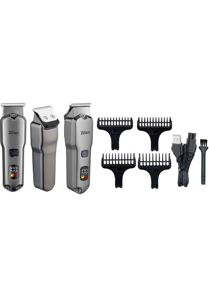 Pro Saç Tıraş Makinesi, Su Geçirmez, Hızlı Şarj, Kablosuz, Gümüş fiyatları