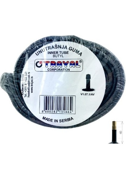 26X1.50 2.125 Av-40 Kalın Sibop Iç Lastik LSI-151