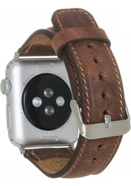 Apple Watch Uyumlu Deri Kordon 38-40-41MM G2 Kahverengi fiyatları