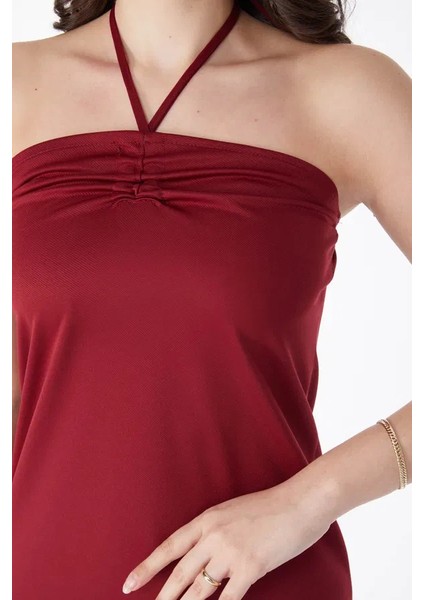 Bağcık Detaylı Abiye Elbise indirimleri