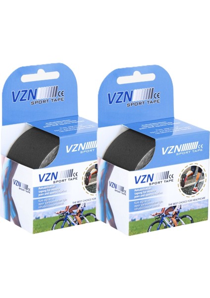 Kinezyo Sporcu Bandı 2’li Set | 5m x 5cm | Siyah| Esnek Destek Bandı | 2 Kutu Gönderilir fiyatları
