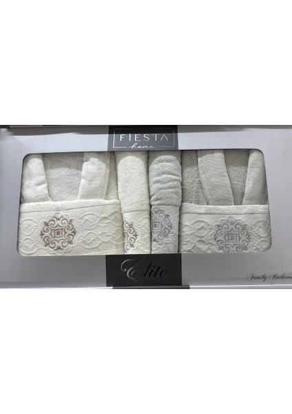 Fiesta Elite Jakarlı Bornoz Takımı