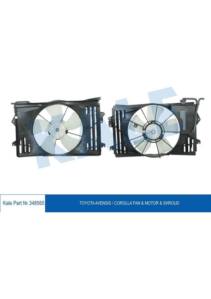 -348565 - Fan Motoru Toyota Corolla Avensıs 1.4/1.6 Vvt-I 01<07 (12V) Davlumbazlı