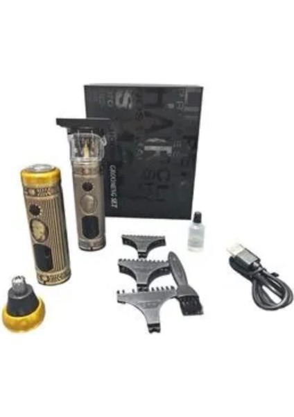 3’lü Sakal ve Yüz Temizleme Seti, Şarjlı