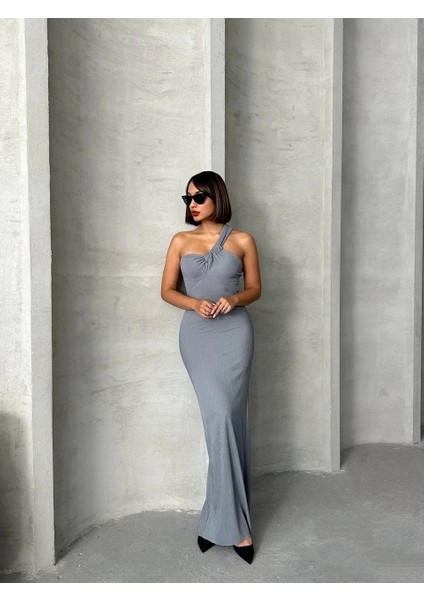 Tek Omuz Pliseli Elbise fiyatları