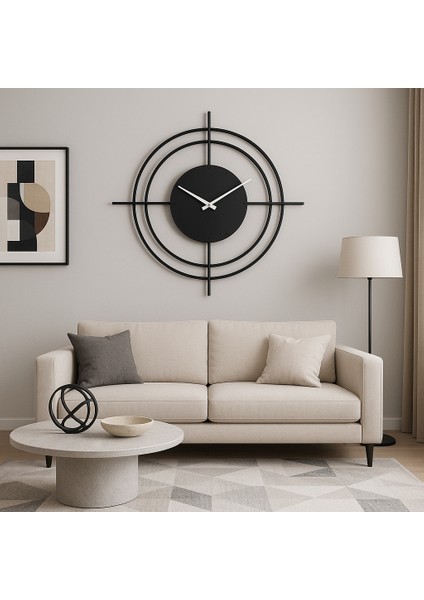 Rustik Duvar Saati, Büyük Boy Çiftlik Evi Duvar Saati, Modern Minimalist Yuvarlak Duvar Saati fırsatları