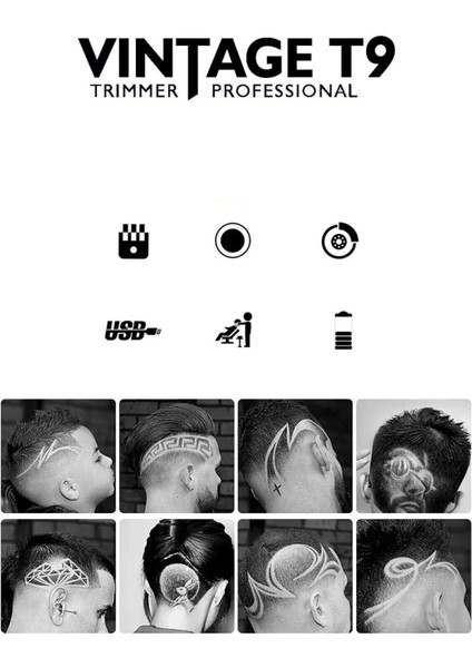 Kablolu ve Kablosuz Şarjlı Tıraş Makinesi, Sakal, Bıyık, Ense Profesyonel Kullanım