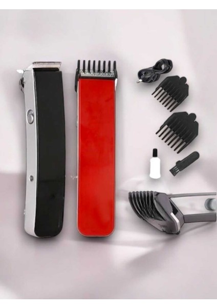 Kırmızı Profesyonel Saç ve Sakal Tıraş Makinesi