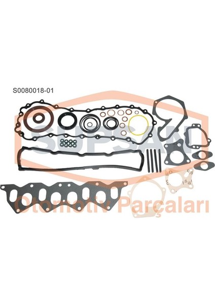 Supsan S0080018-01 - Motor Takım Conta Renault Kangoo Express 1.9d R19 1.9d (Eng. F8Q Eski Motor) Keçeli Skc Siz