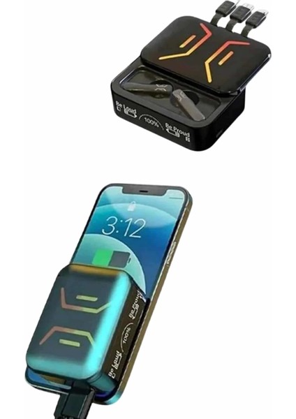 Gaming Bluetooth Kulaklık Dahili Powerbank Kablolu Düşük Gecikmeli Bluetooth 5.2 fırsatları