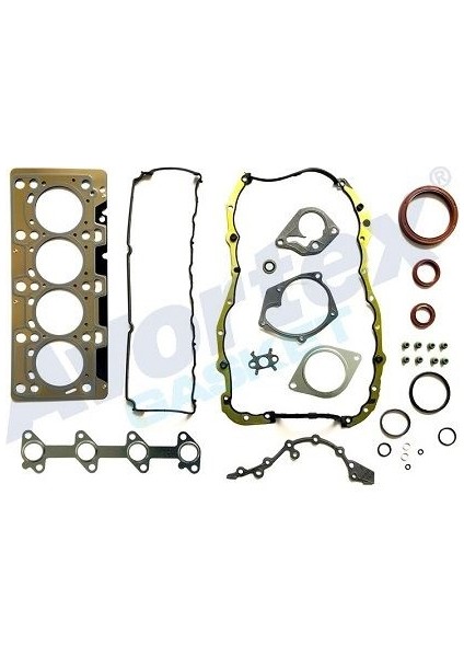 Rıcambıgmt 857100 - Motor Takım Contası Skcli Metal Karterli Keçeli Subap Lastikli Clio Megane Kangoo Scenıc 1.5 Dcı Ym