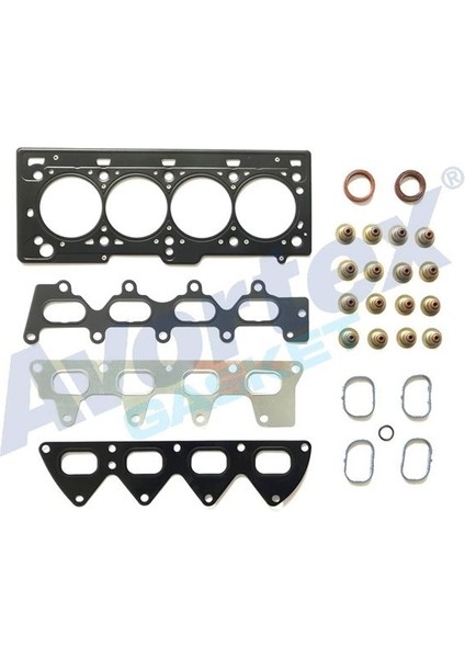 Rıcambıgmt 591 - Üst Takım Contası Viton Keçeli Subap Lastikli Skc Li Megane Fluence Laguna Clio 1.6 16V K4M Ym