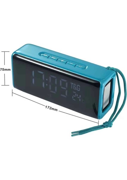 Bluetooth Hoparlör Speaker Saat Göstergeli Uzun Pil Ömrü Taşınabilir modelleri