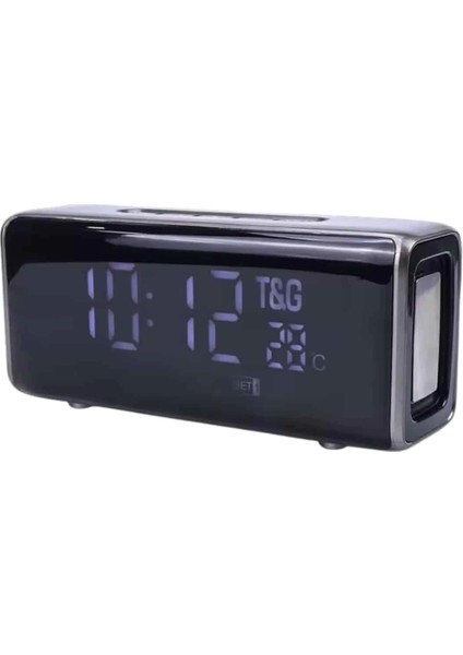 Bluetooth Hoparlör Speaker Saat Göstergeli Uzun Pil Ömrü Taşınabilir indirimleri