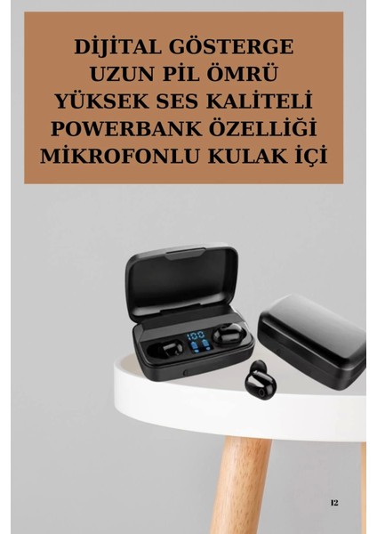 Yeni Nesil Tws Kablosuz Kulaklık Güçlü Batarya Yüksek Kalite Bluetooth 5.0 Anc Özelliği fiyatları