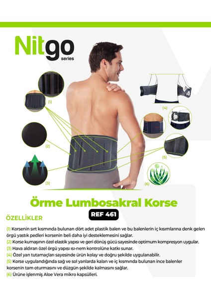 461 Örme Lumbosakral Korse modelleri