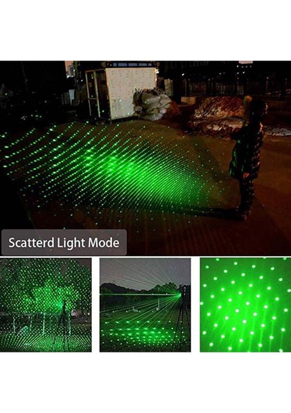 Yeni Nesil Micro USB Şarjlı Güçlü Yeşil Lazer Pointer Siyah Metal Kasa 2022 Model 6800 Mah Pil