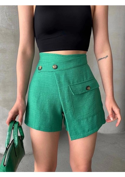 Tek Cepli Şort Etek