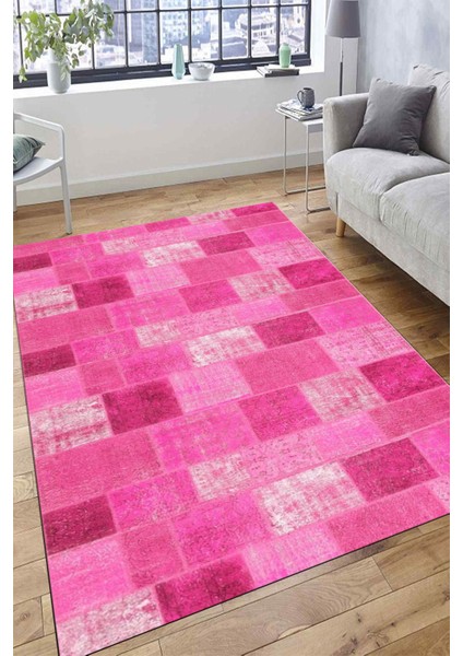 Kaymaz Tabanlı Halı Makinede Yıkanabilir Kilim Desenli Dot Tabanlı Mutfak Halısı 8001A fırsatları