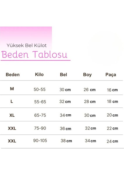 Kadın Yüksek Bel Pamuklu Likralı Külot 3'lü Paket modelleri