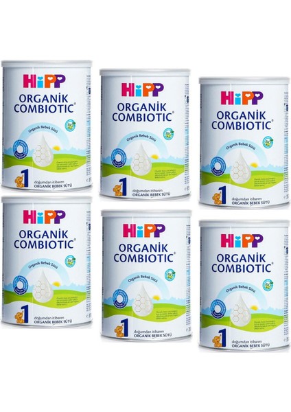 1 Organik Combiotic Bebek Sütü 350 gr 6 Adet