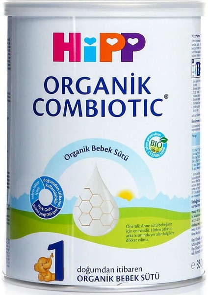 1 Organik Combiotic Bebek Sütü 350 gr 6 Adet fiyatları