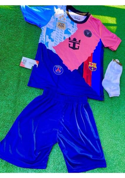 Messi 10 Şortlu Çocuk Özel Tasarım Tüm Klüpler T-Shirt modelleri