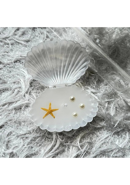 Istiridye Kutuda Mum Hediyelik – Kişiye Özel Etiketli, Inci & Deniz Yıldızı Süslemeli (10 Adet) modelleri