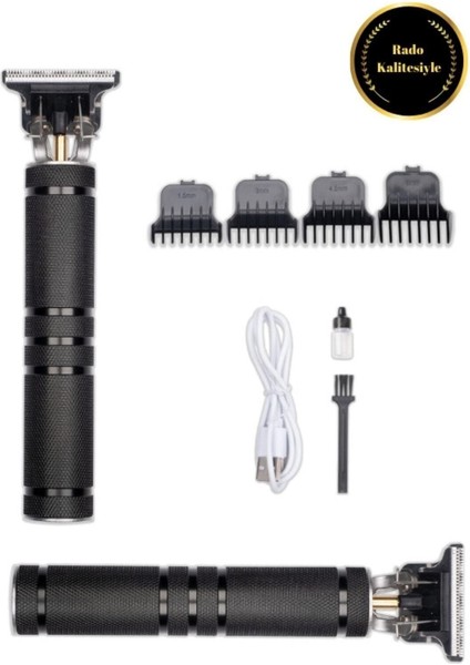 Pratik Şarjlı Saç ve Sakal Tıraş Makinesi, Siyah