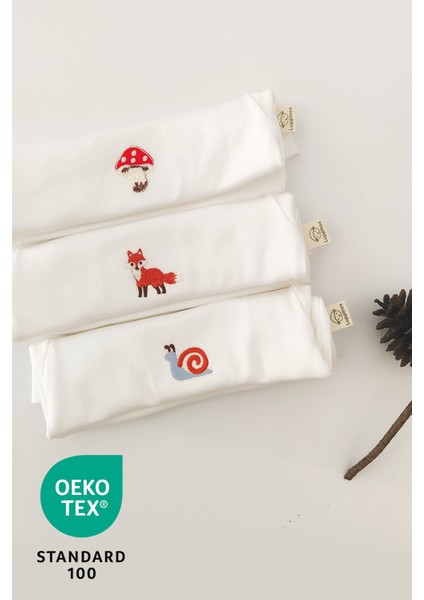 Forest 3lü %100 Pamuk Nakışlı Bebek Body Set fırsatları