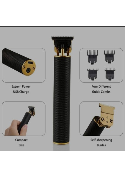 Siyah Profesyonel Fonksiyonlu Saç Sakal ve Ense Traş Cihazı fiyatları