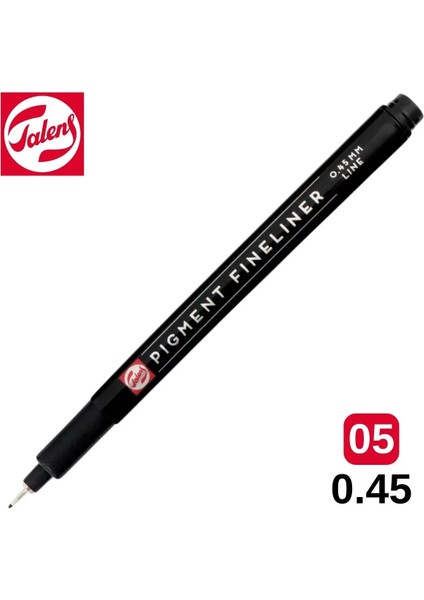 Pigment Fineliner Teknik Çizim Kalemi Siyah 05 (0.45MM) /