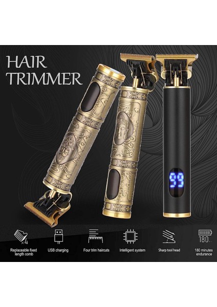 Şarjlı Profesyonel Saç, Sakal ve Ense Kesim Tıraş Makinesi indirimleri