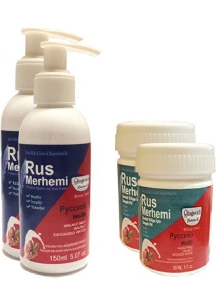 Olegovich Medicine Rus Merhemi Tüy Dökücü Azaltıcı Krem Merhem 150 ml 2 Ad + Rus Merhemi Genital Bö - 000031KI