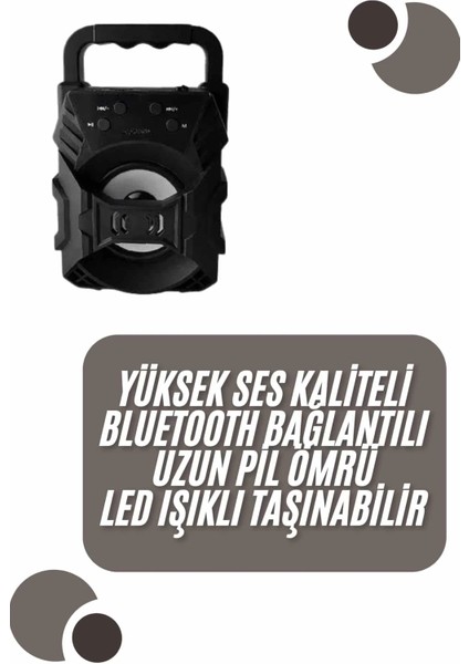 Kablosuz Bluetooth Hoparlör Ses Bombası Rgb Işıklı Taşınabilir Yüksek Ses Kaliteli fiyatları