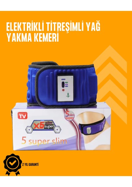 Titreşimli Masaj ve Zayıflama Kemeri – 5 Motor, 20 Mıknatıs, Ayarlanabilir Hız