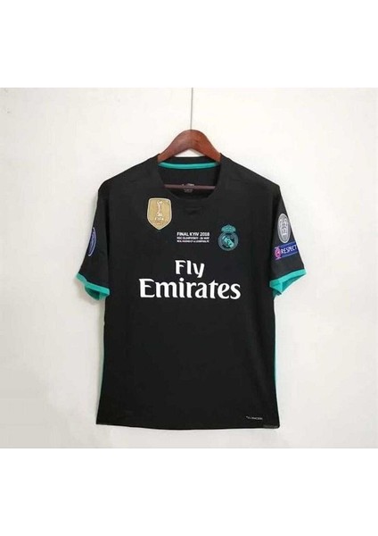 R.e.a.l M.a.d.r.i.d 2017-18 Kiev Şampiyonlar Ligi Finali Cristiano Ronaldo Forması (Siyah-Kısa) modelleri