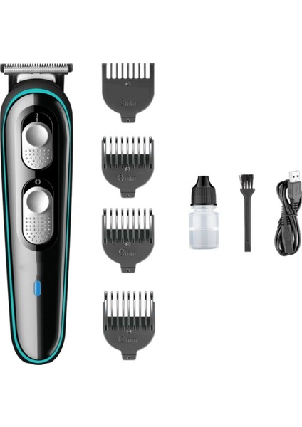 Şarjlı Fonksiyonlu Tıraş ve Saç Kesme Makinesi, Siyah