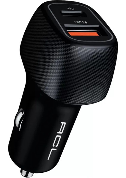 AC92 6A 48W Type-C Pd Premium Oto Şarj Aleti - Hızlı Şarj Özellikli