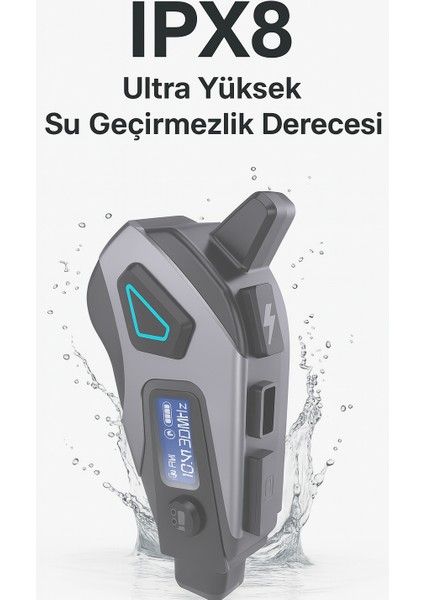 Kameralı Ekranlı Intercom Bluetooth Motosiklet Kask Kulaklığı 32 GB Sd Kart Hediyeli indirimleri