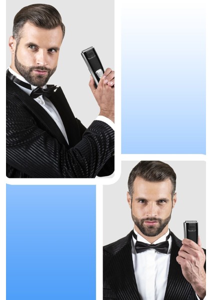 Hızlı Şarjlı, Ayarlanabilir Motorlu Saç ve Sakal Şekillendirme Cihazı, Siyah fırsatları