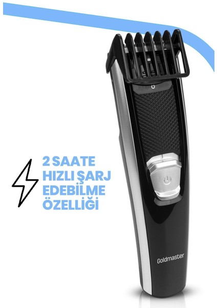 Hızlı Şarjlı, Ayarlanabilir Motorlu Saç ve Sakal Şekillendirme Cihazı, Siyah indirimleri
