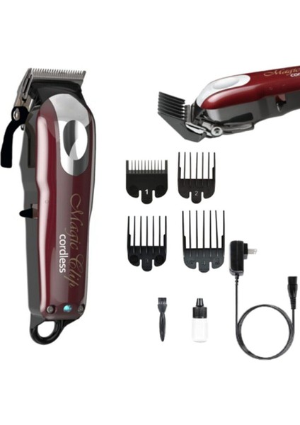 Kırmızı Kablosuz Saç ve Sakal Tıraş Makinesi Profesyonel, Şarjlı ve Kullanışlı fiyatları