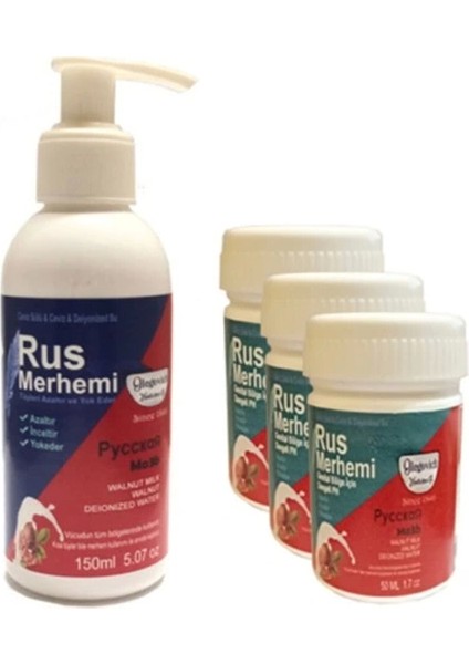Olegovich Medicine Rus Merhemi Tüy Dökücü Azaltıcı Krem Merhem 150 ml 1 Ad + Rus Merhemi Genital Bö - 000031KI
