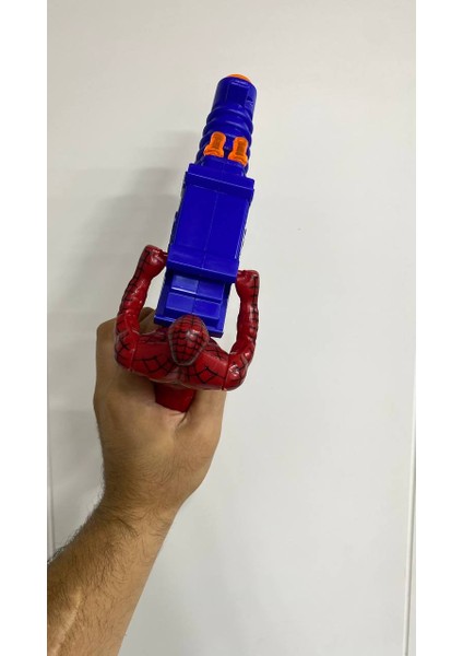 Örümcek Adamlı Işıklı Pilli Sesli Taramalı Oyuncak Tabanca Hareketli Spider-Man modelleri