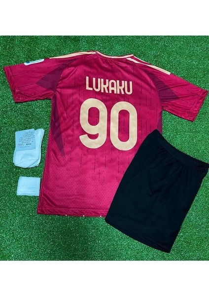 A.s Roma 2024/25 Yeni Sezon Romelu Lukaku Çocuk Forması 4'lü Set