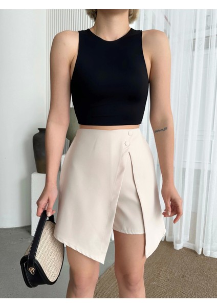 Iki Düğmeli Şort Etek S24046 modelleri