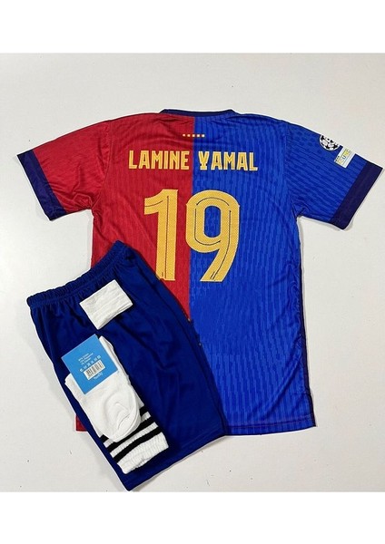 2024/25 Lamine Yamal Iç Saha Çocuk Forması 4'lü Set