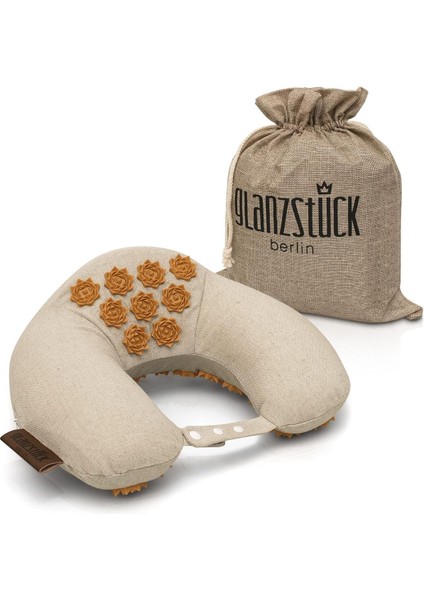 Boyun Akupresür Yastığı, U Şeklinde Hafızalı Köpük, 1590 Akupresür Noktası ile Masaj