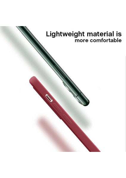 iPhone 11 Uyumlu Logosuz Köseli Kalıp 12 Görünümlü Lansman Içi Süet Silikon Kılıf fırsatları